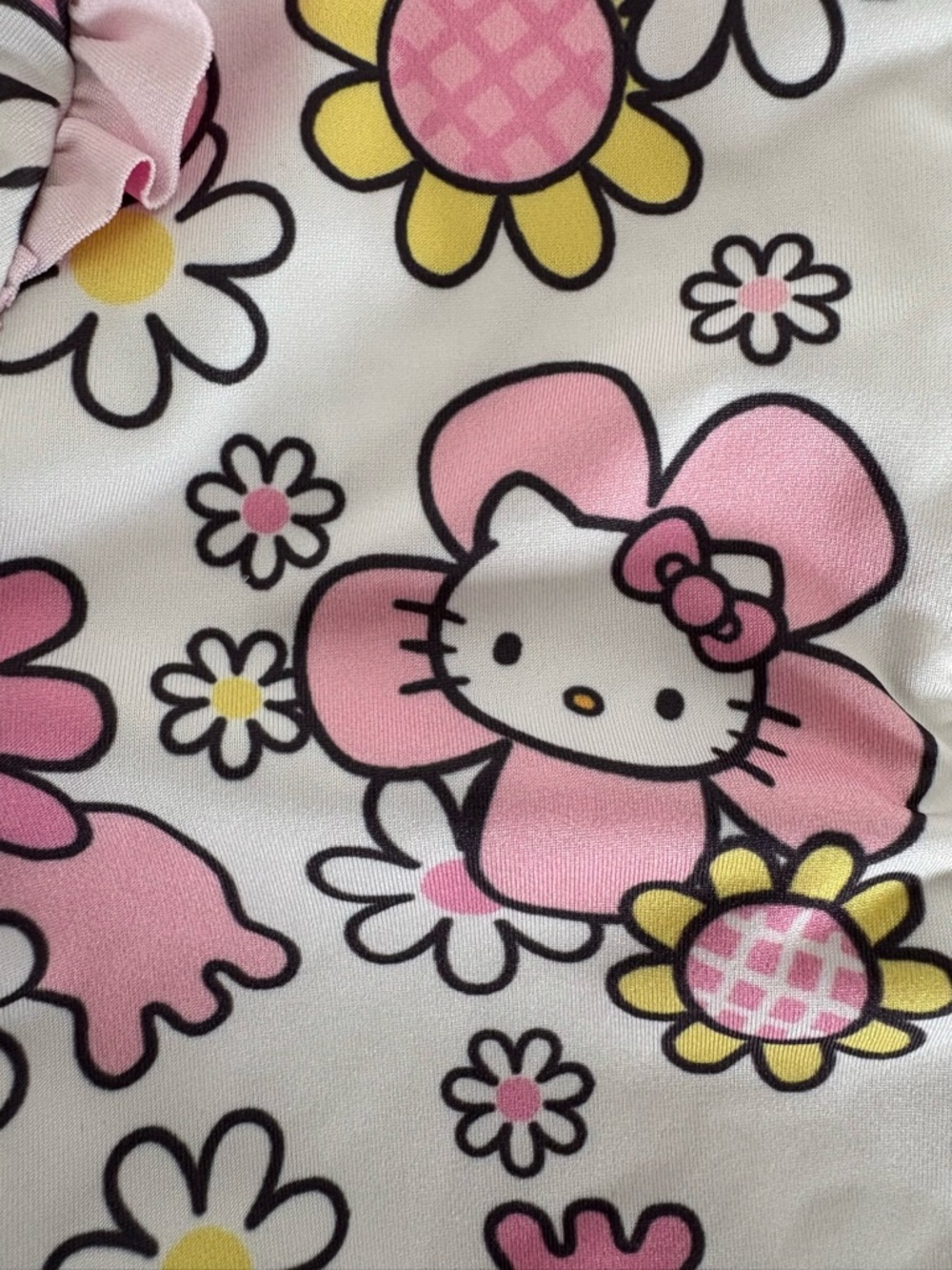 Hello Kitty Pink Girls Rashguard 4T - Picture 3 of 6